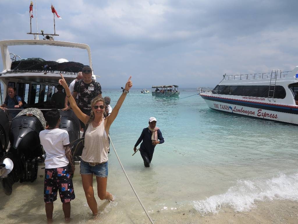 Aankomst Marlin boat nusa lembongan