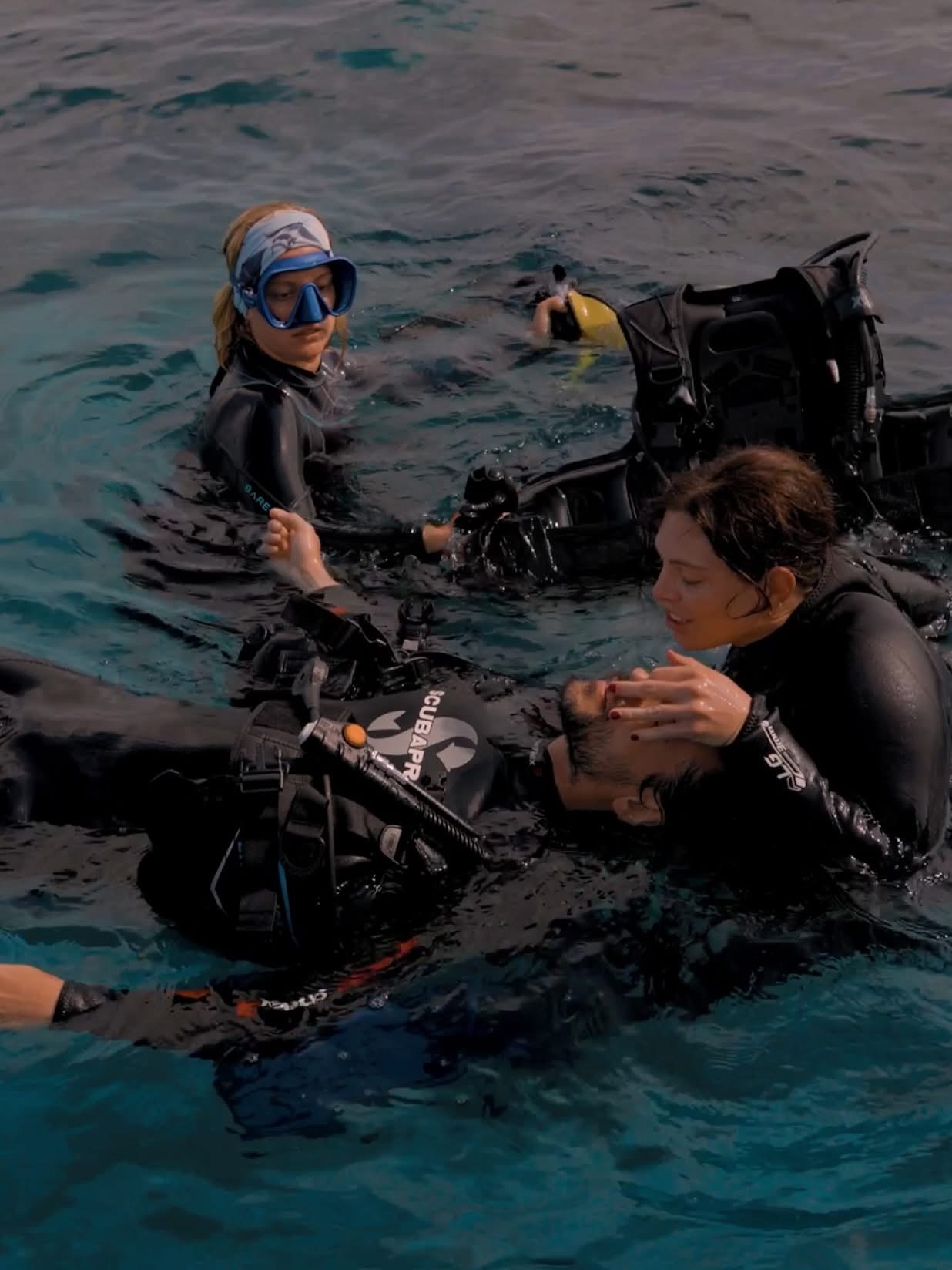 PADI Rescue diver course drill at Scuba Center Asia