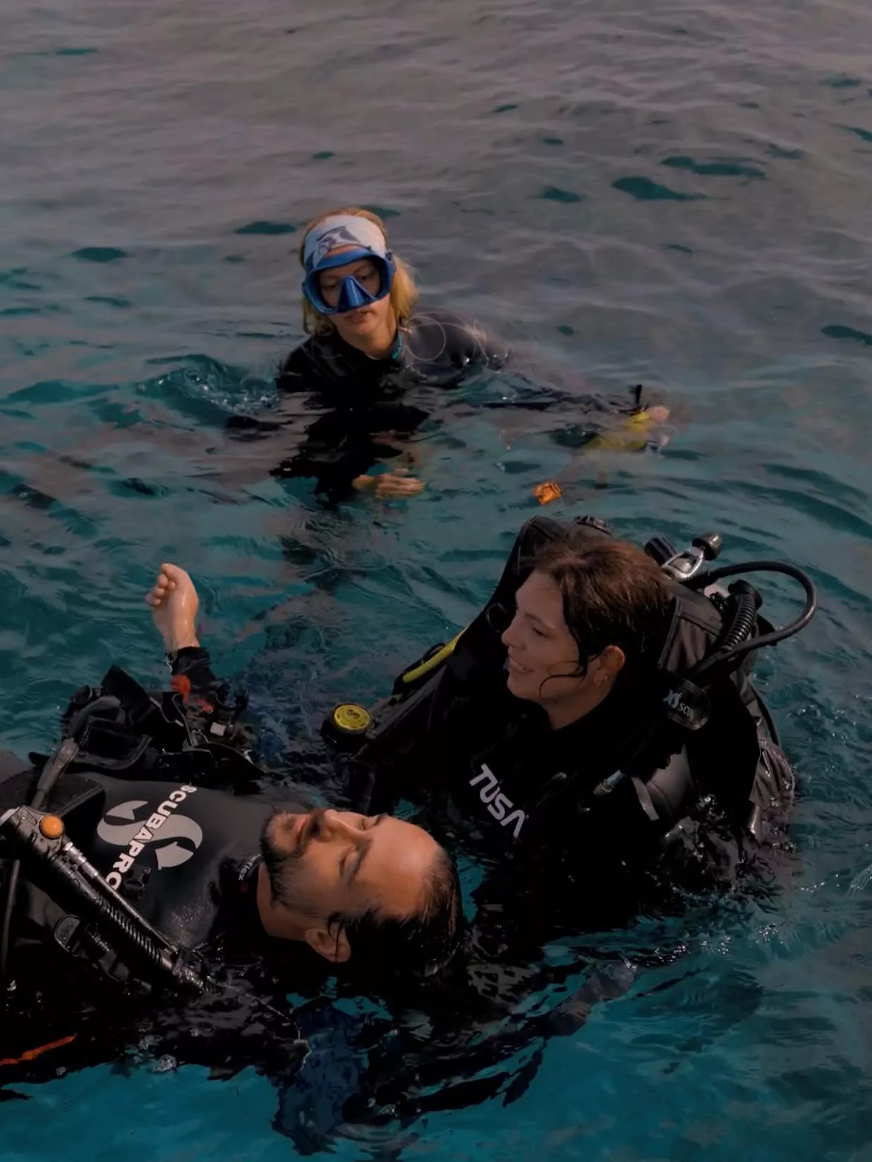 PADI Rescue diver course drill at Scuba Center Asia